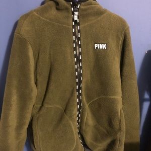 Super thick Sherpa jacket. So comfy! Worn once